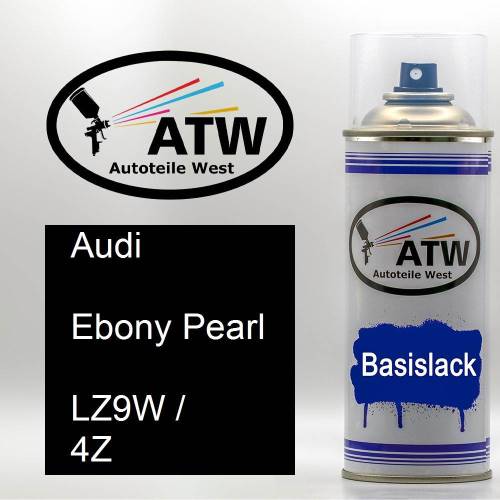 Audi, Ebony Pearl, LZ9W / 4Z: 400ml Sprühdose, von ATW Autoteile West.